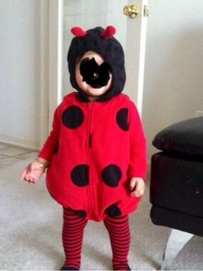New Carter's Red & Black Hooded Ladybug costume 24 mths